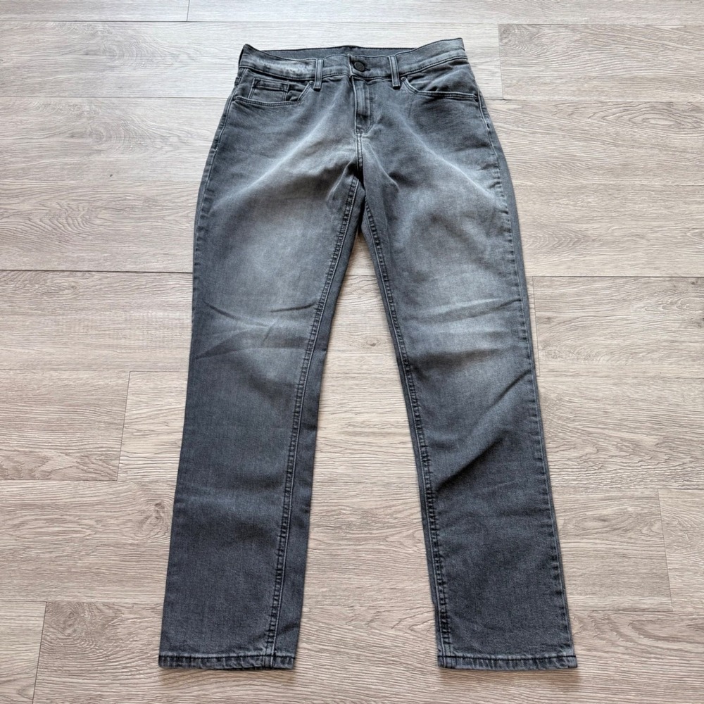 Mott & Bow Boyfriend Jeans Gray W26 Stretch Denim Straight Leg Pants